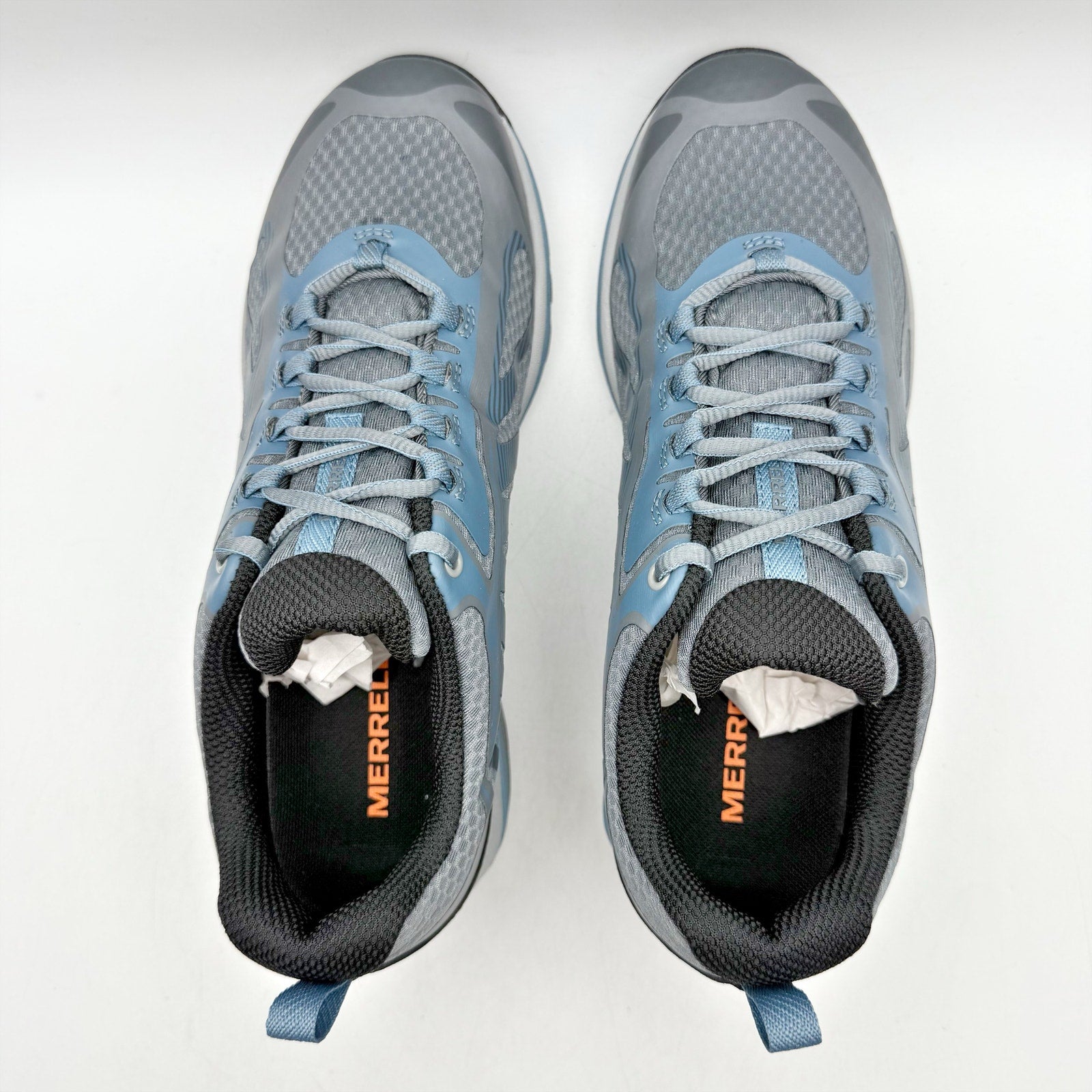 Merrell Womens Siren Edge 3 Hiking Shoes Size 7.5 WIDE Blue Grey Waterproof NWOB