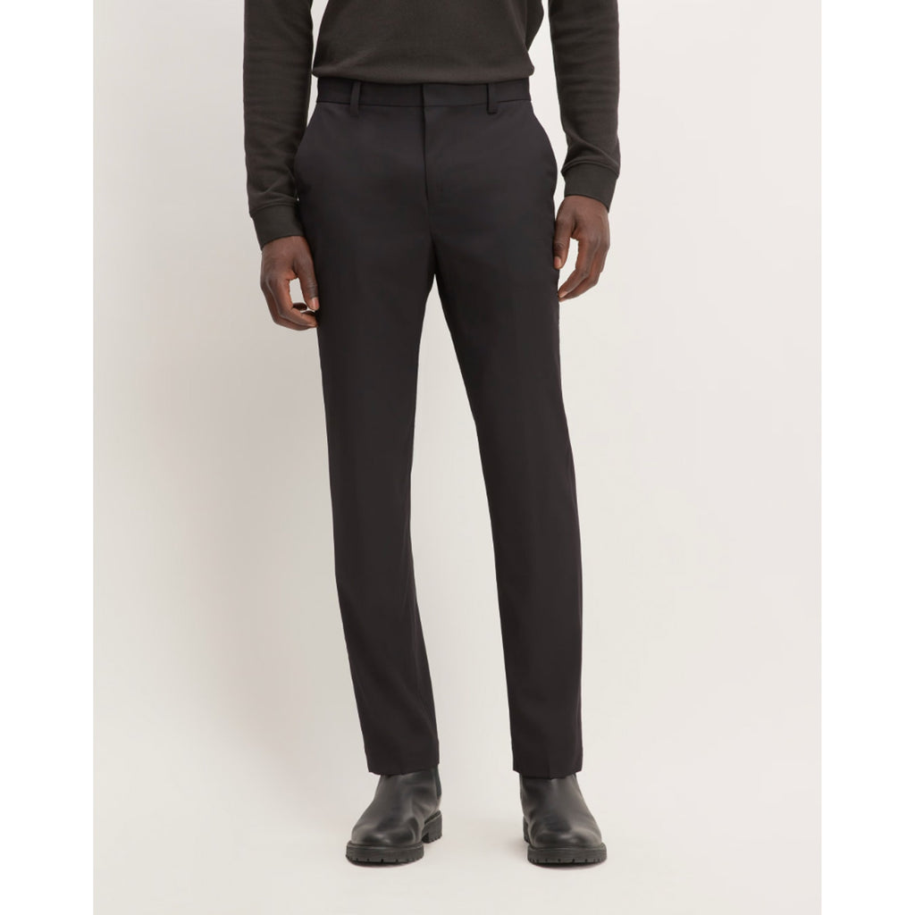 Everlane Mens The Athletic Fit Air Chino Pants 34x30 Black Flat Front NWT