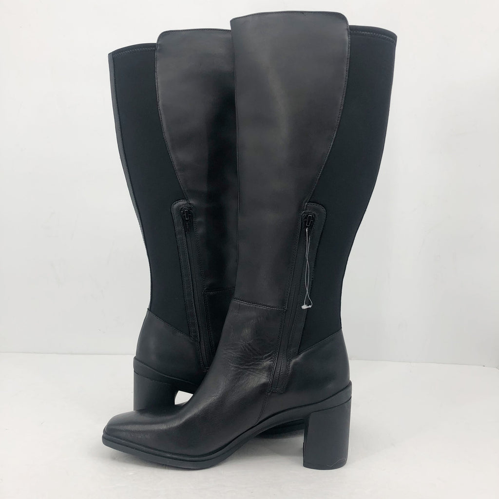 Naturalizer Womens Axel Knee High Boots US 9 M Black Leather Waterproof NWOB