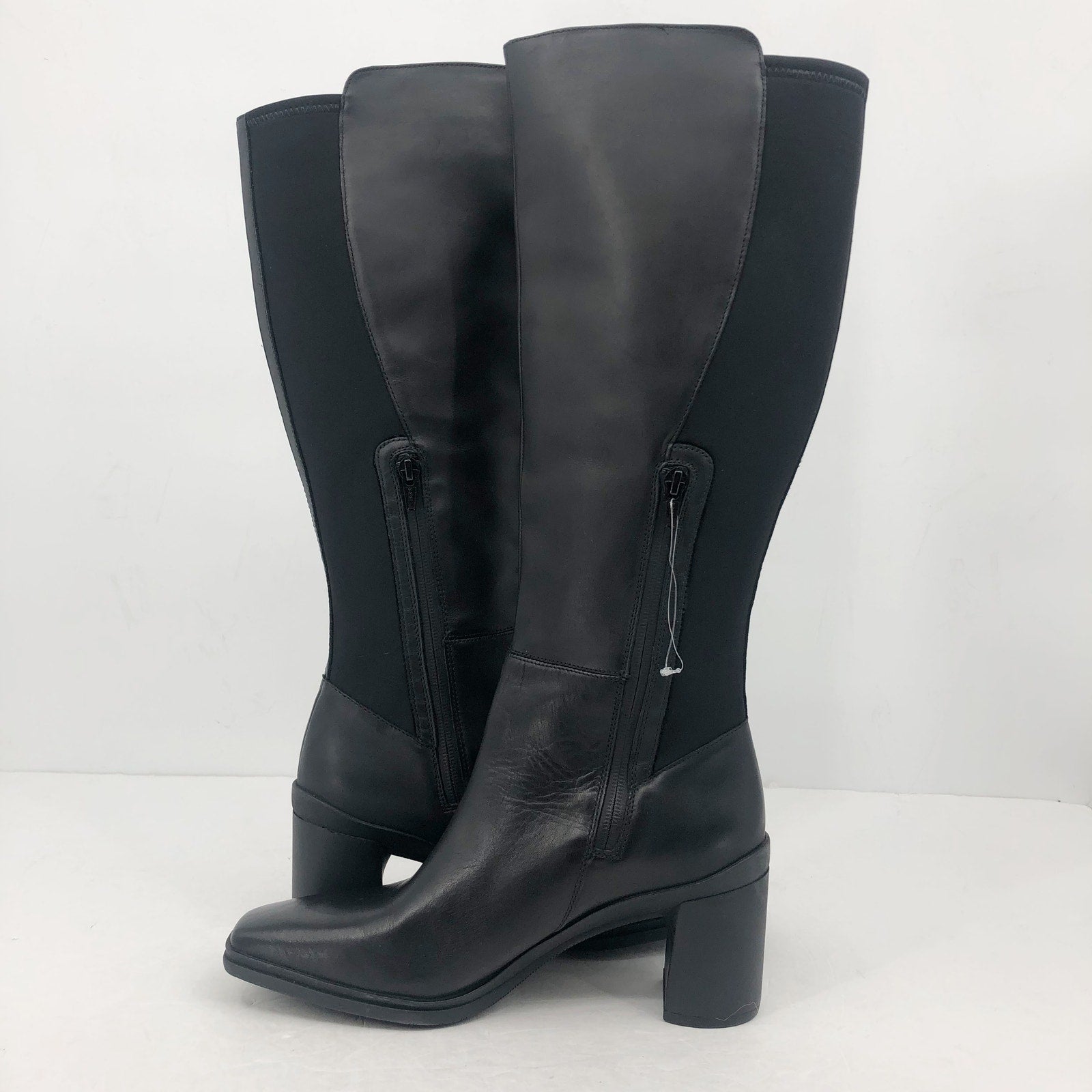 Naturalizer Womens Axel Knee High Boots US 9 M Black Leather Waterproof NWOB
