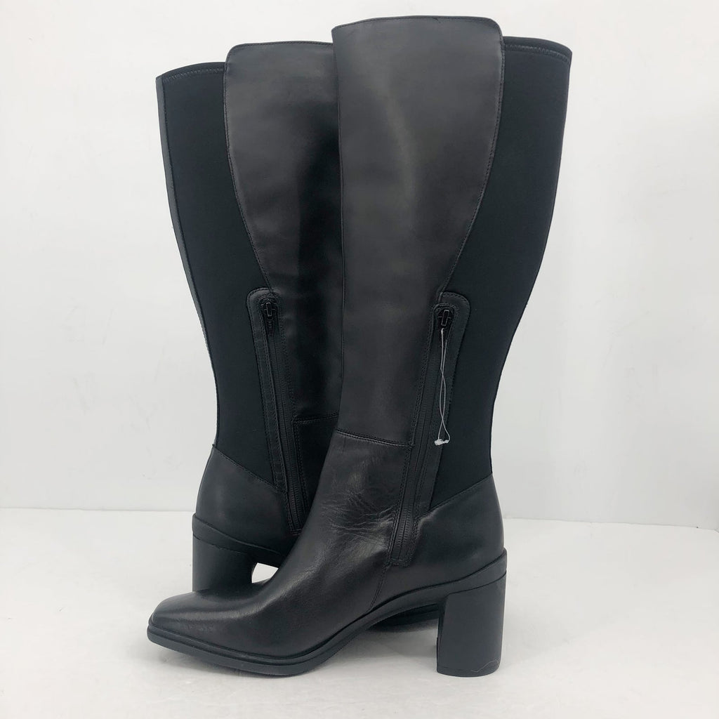 Naturalizer Womens Axel Knee High Boots Size 9 M Black Leather Waterproof NWOB