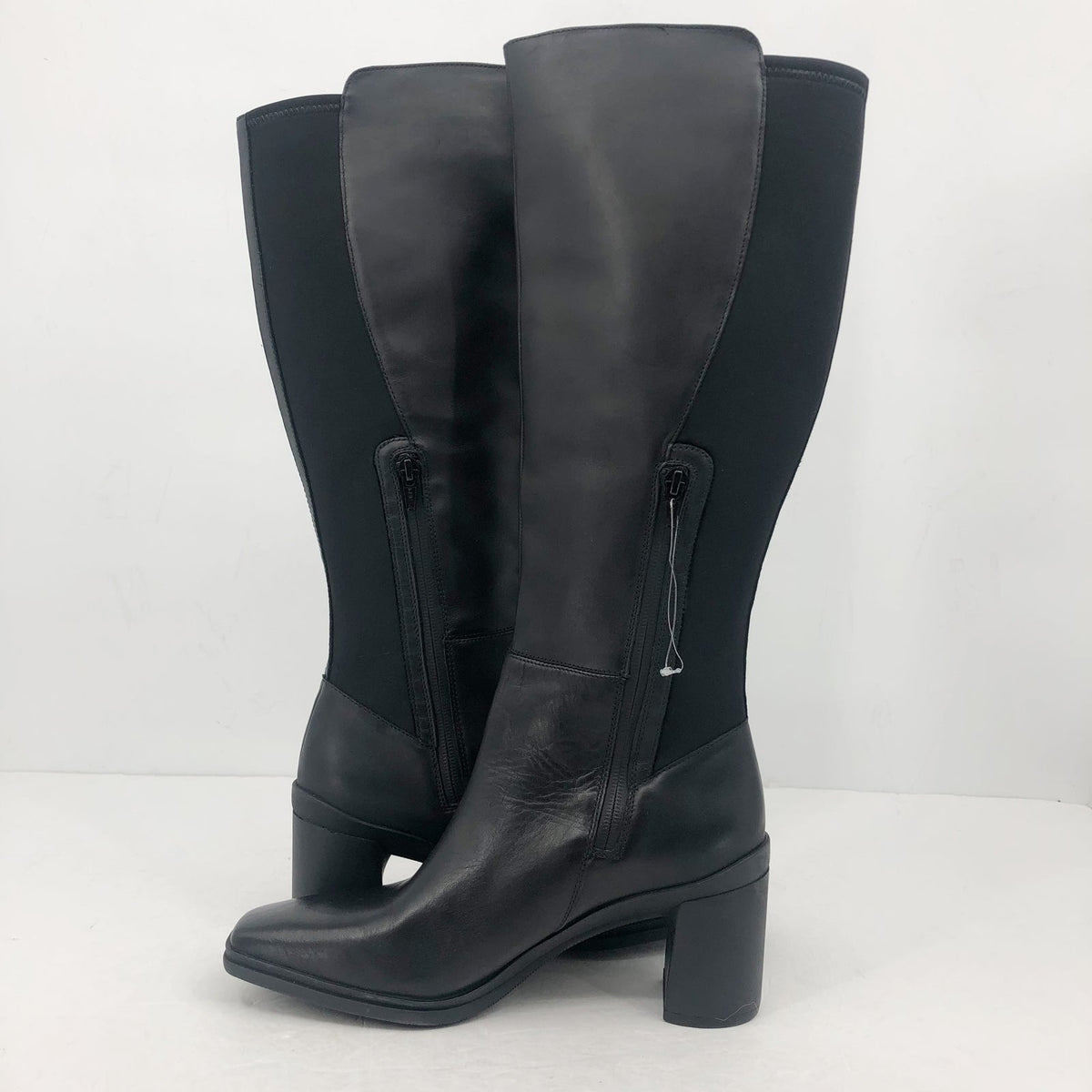 Naturalizer Womens Axel Knee High Boots Size 9 M Black Leather Waterproof NWOB