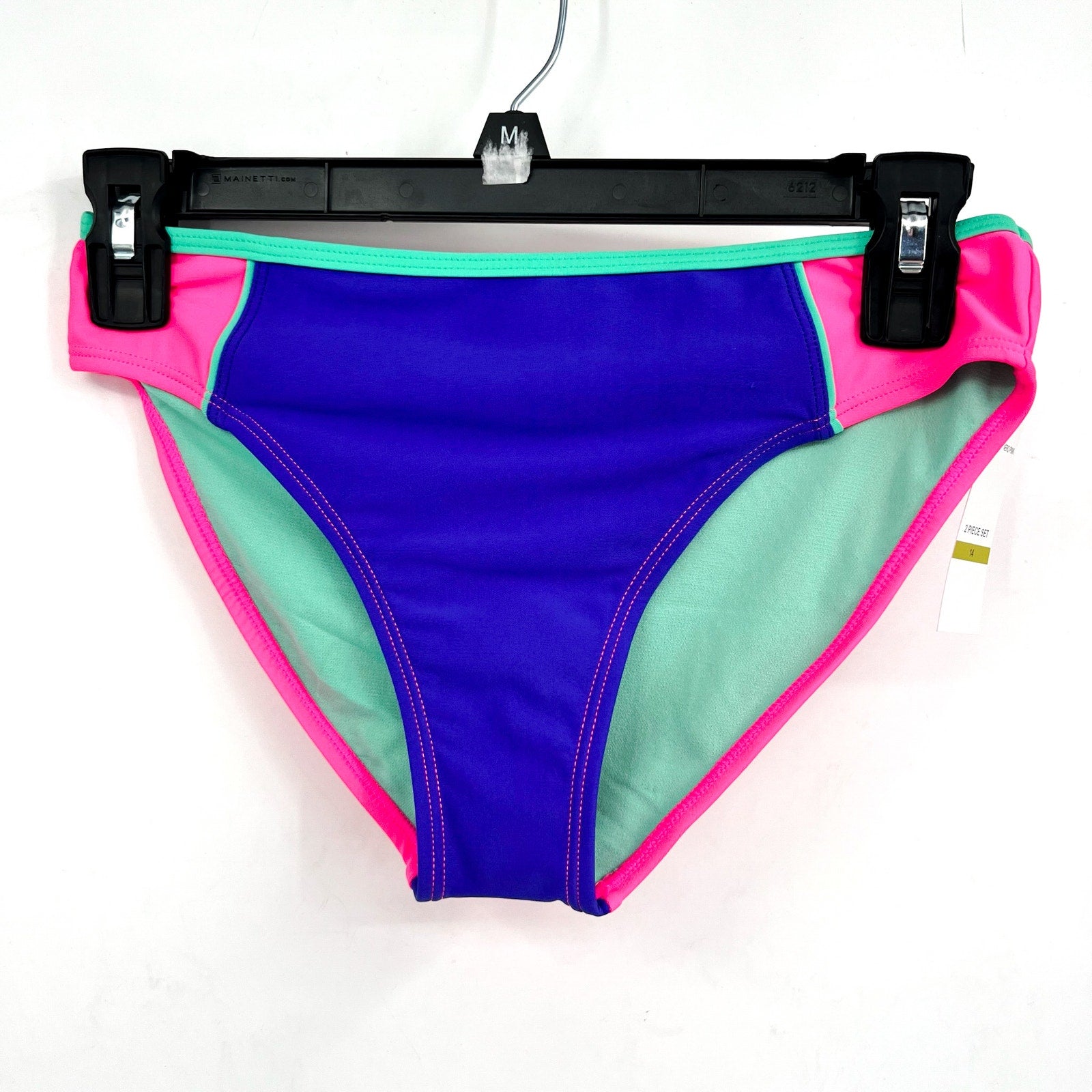 UNDER ARMOUR Girls Tankini & Hipster Bikini Swimsuit Size 14 Pink Blue NWT