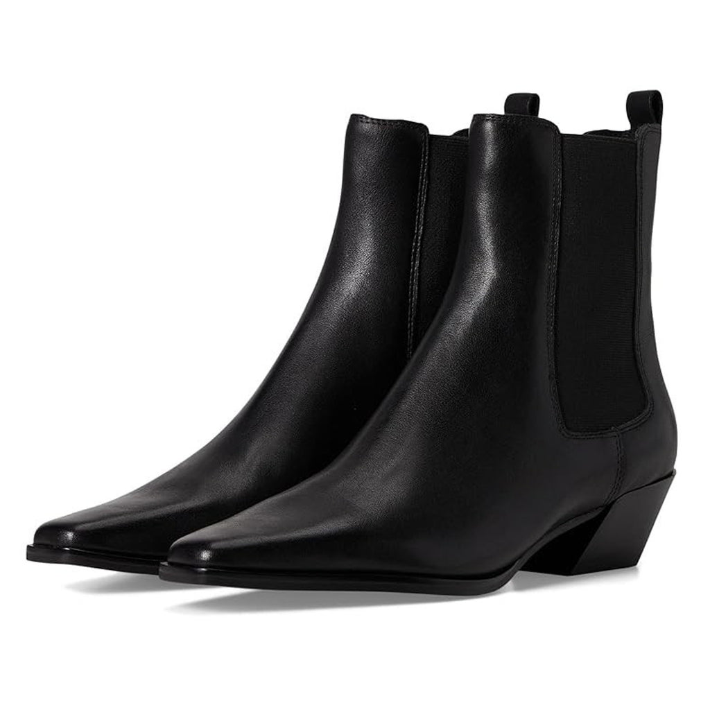 Steve Madden Womens Evan Ankle Booties Size 7.5 M Black Leather NWOB