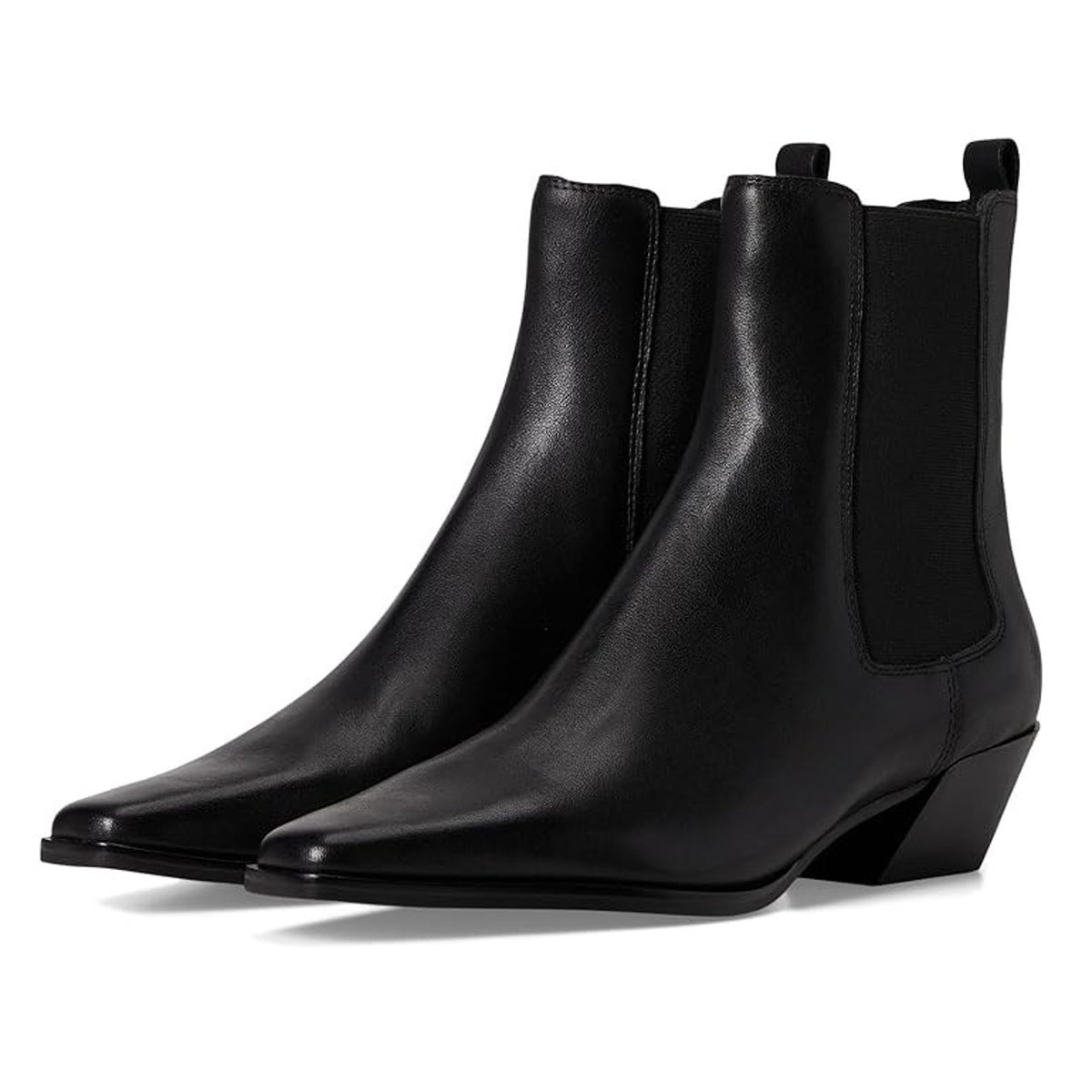 Steve Madden Womens Evan Ankle Booties Size 7.5 M Black Leather NWOB