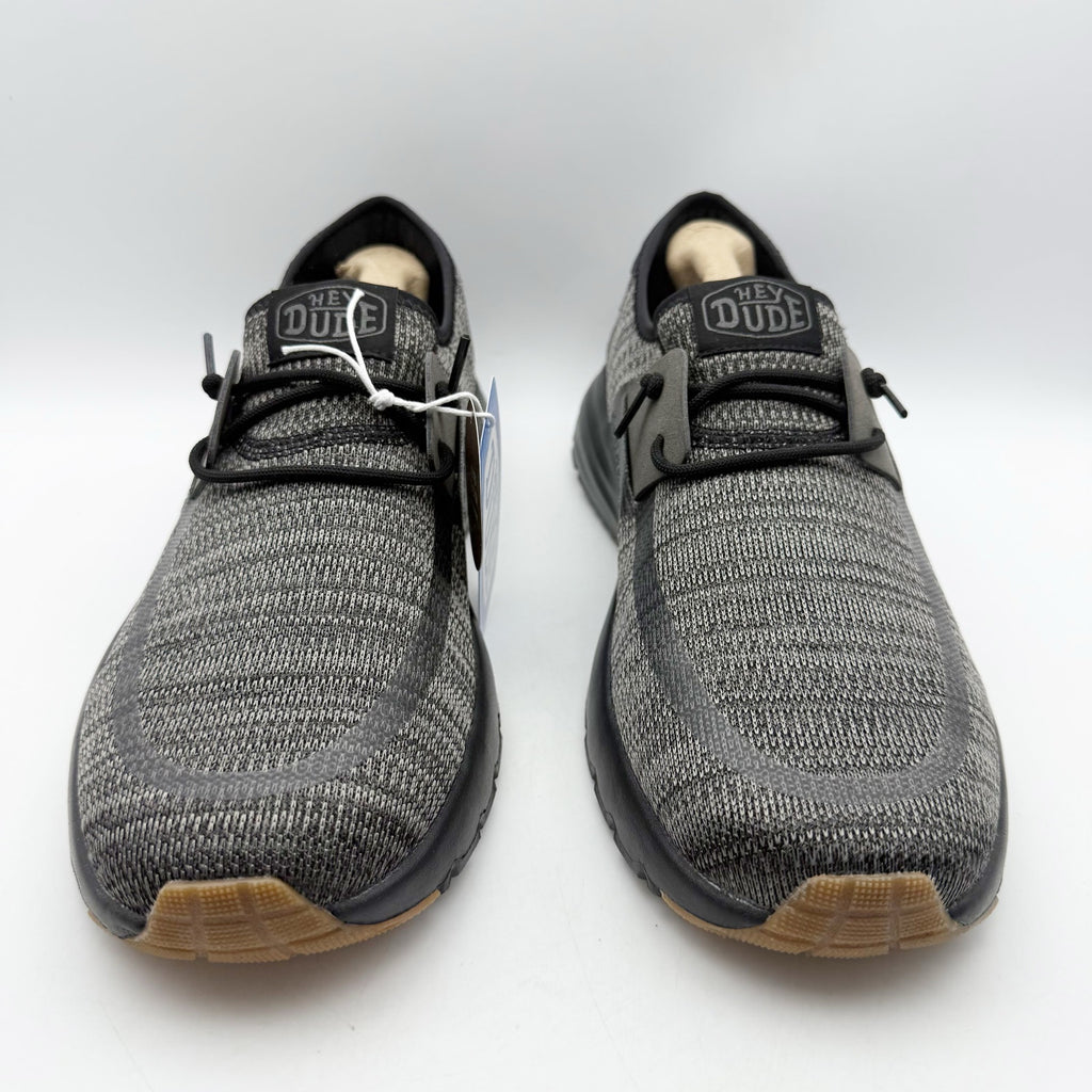 Hey Dude Mens Sirocco Casual Shoes US 13 EU 46 Grey Black NIB