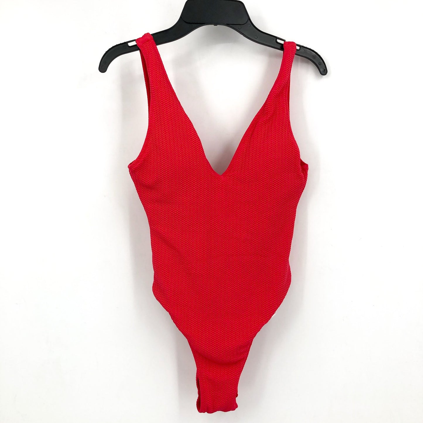 SEAFOLLY Sea Dive Deep V Neck One Piece Swimsuit Size 2 Chilli Red