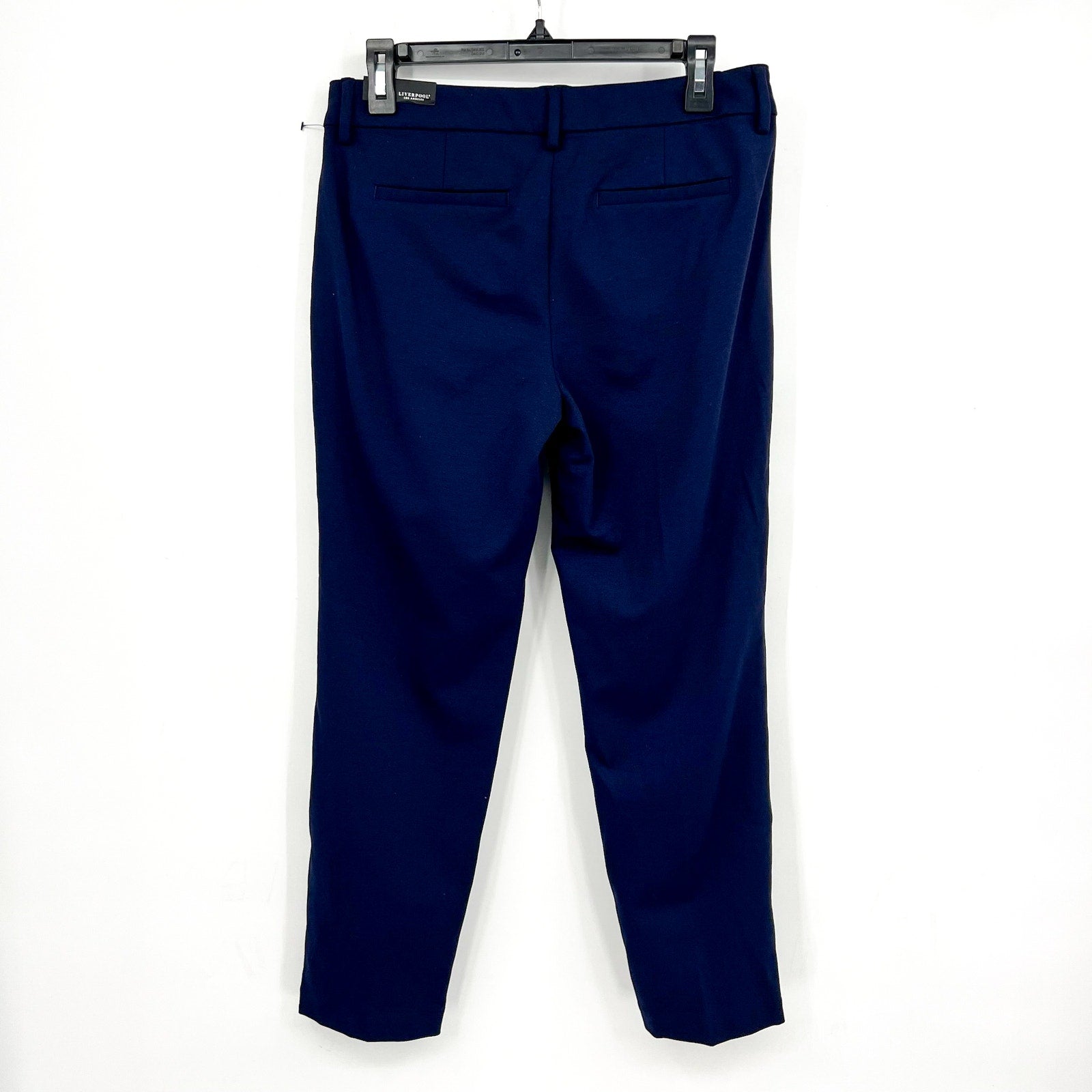 LIVERPOOL Womens Kelsey Knit Trousers Size 27 4 Petite Cadet Blue Ankle NWT