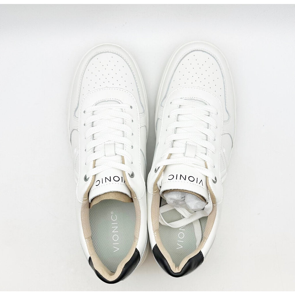 Vionic Womens Kimmie Casual Court Sneakers Size 10 M EU 41 White Leather NIB