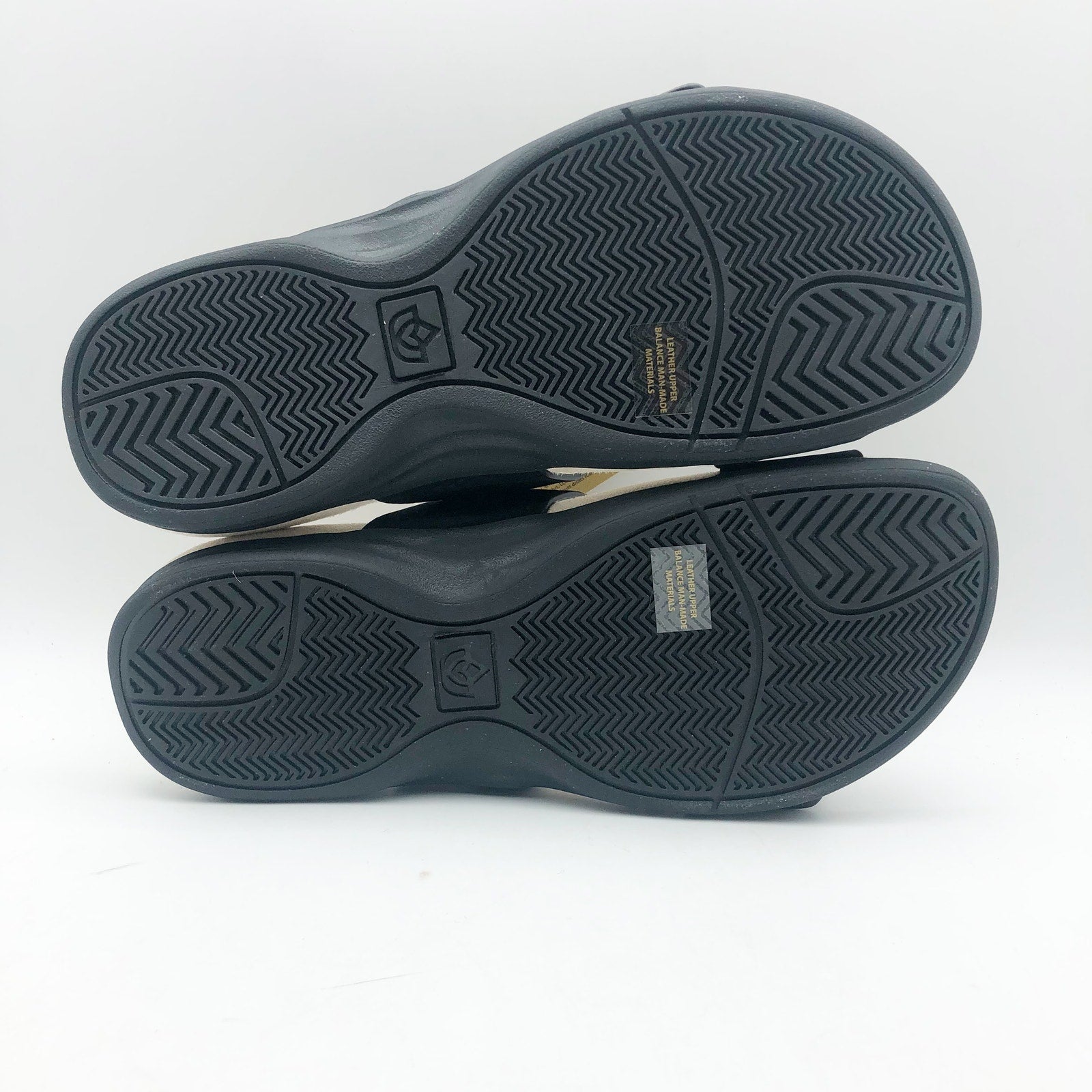 Spenco Womens Vista Slip On Sandals US 7.5  Black Leather APMA Comfort NIB