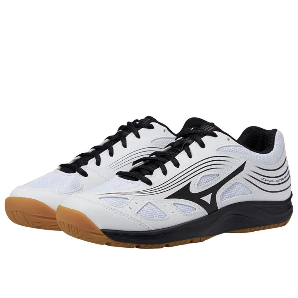 MIZUNO Womens Cyclone Speed 3 Volleyball Shoes Size 9 White Black Lace Up NWOB