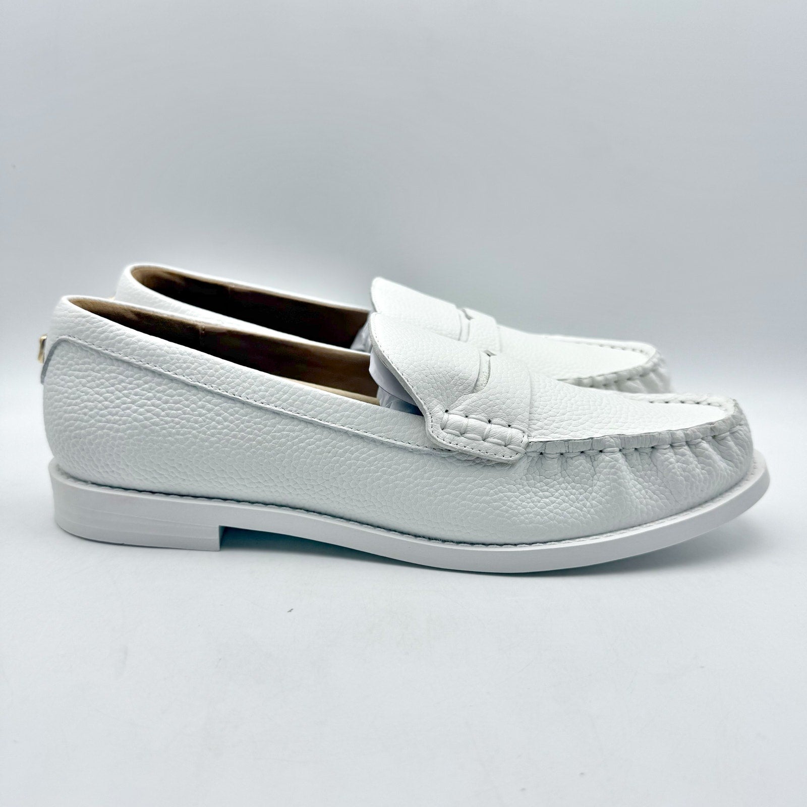 Aerosoles Womens Sienna Loafers US 9.5 M EU 40.5 White Leather NIB