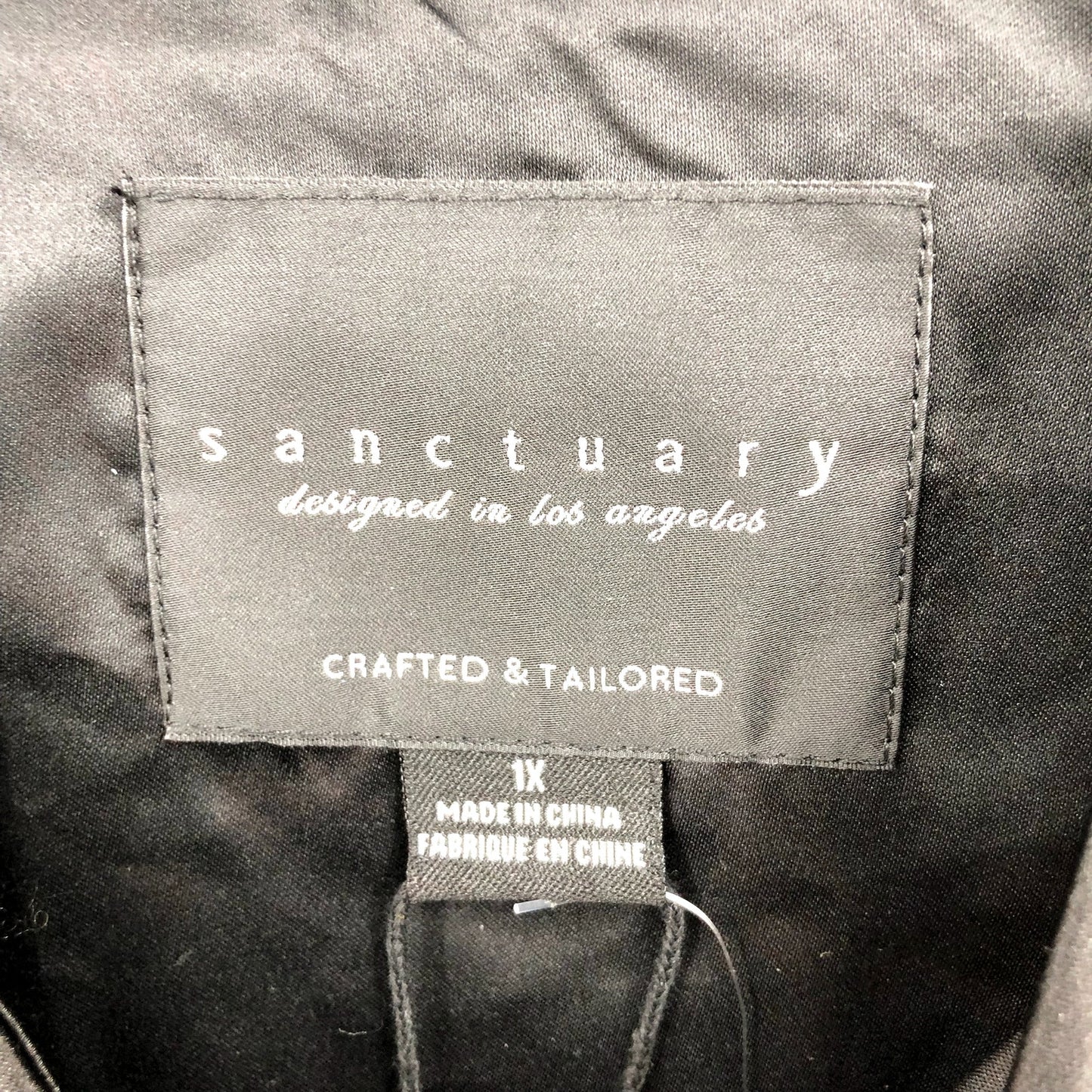 SANCTUARY Women's Sloan Sequined Bomber Jacket Black 1X