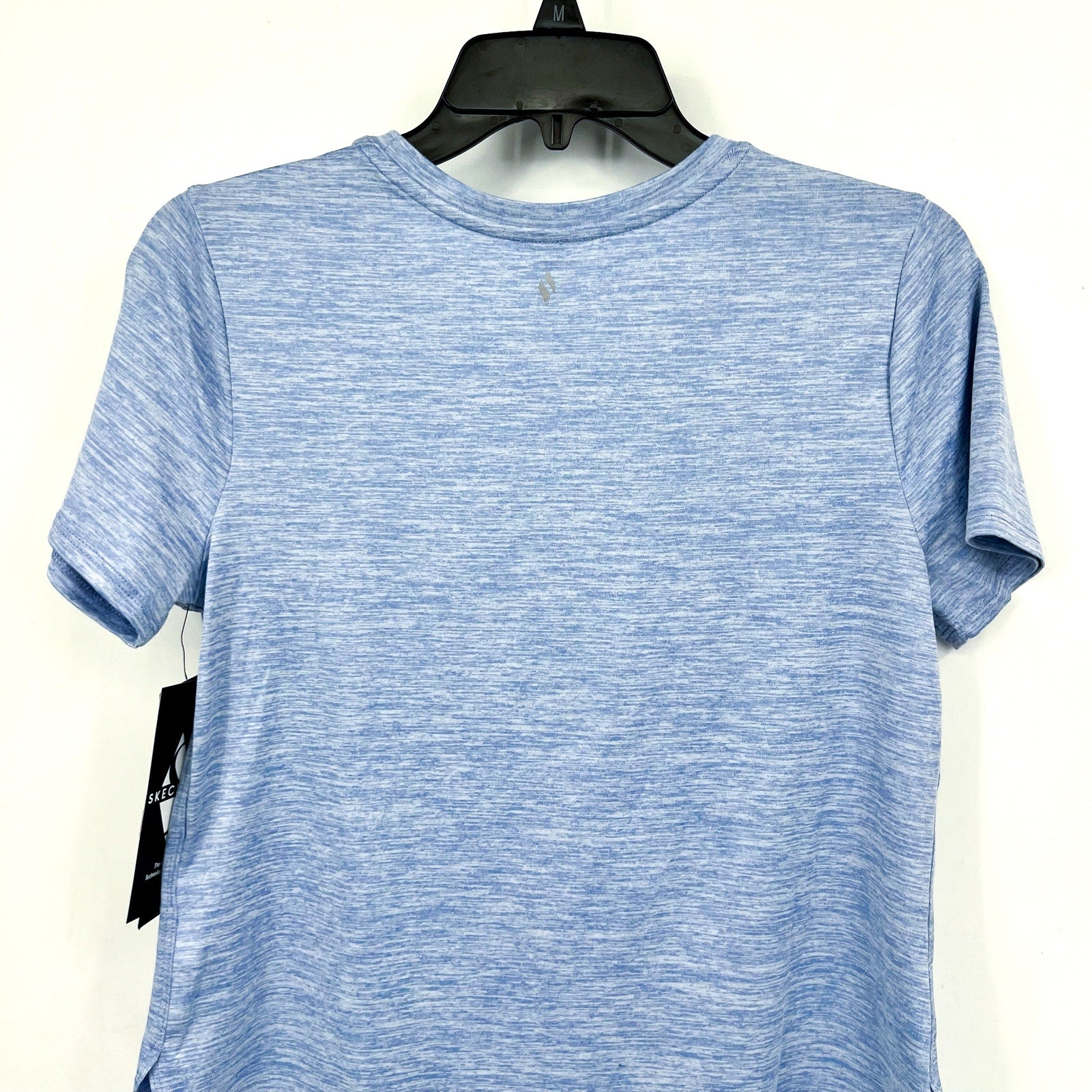 SKECHERS Women's GO DRI Swift Tunic Tee Small Light Blue Short Sleeve NWT