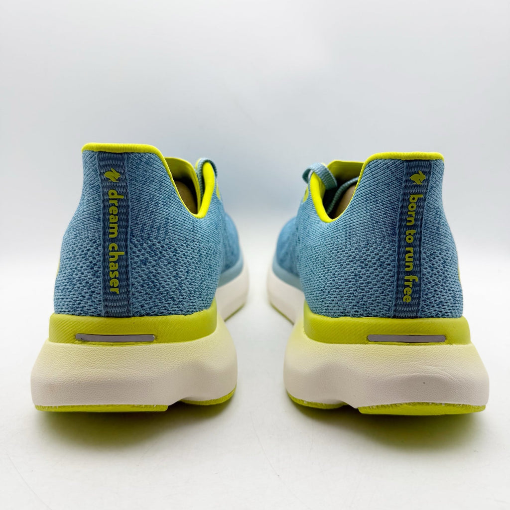 Rabbit Mens Dream Chaser Running Shoes US 11.5 Blue Yellow Athletic Sneakers NIB