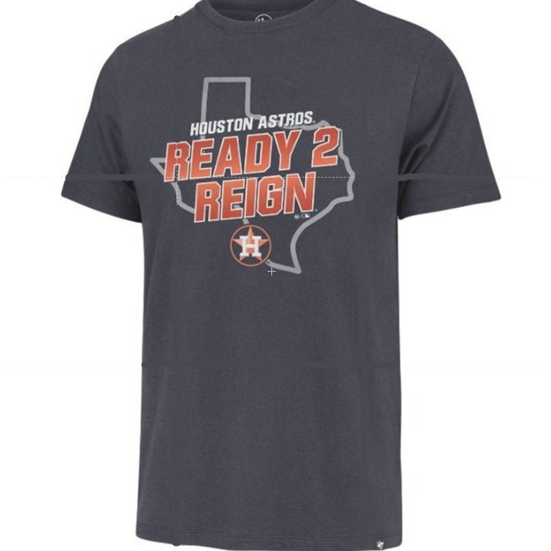 47 BRAND Mens Houston Astros Regional Franklin T-Shirt Medium Atlas Blue NWT
