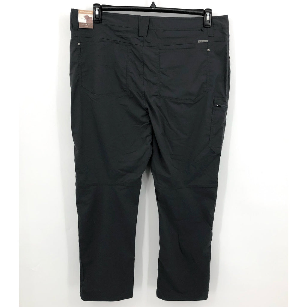 ROYAL ROBBINS Men's Active Traveler Stretch Pants 42x32 Grey Asphalt NWT
