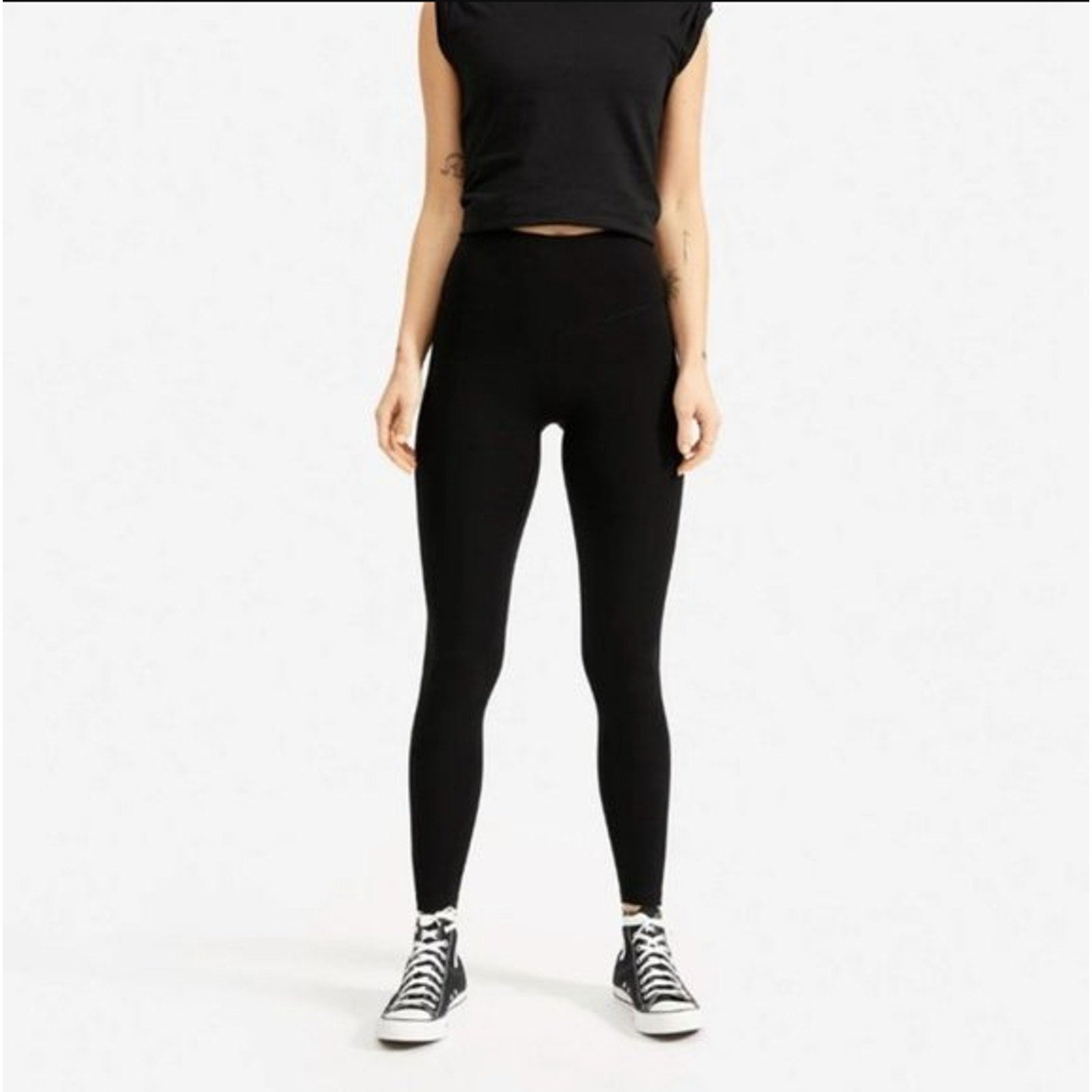 Everlane Womens ReNew Performance Leggings Small Black NWT