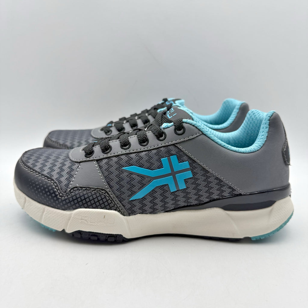 Kuru Womens Quantum Walking Sneakers Size 11.5 WIDE White Blue Athletic NWOB