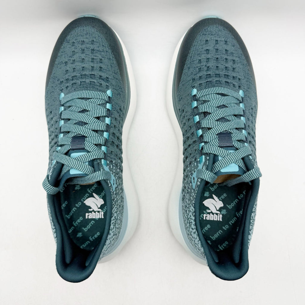 Rabbit Womens Dream Chaser Running Shoes Size 7.5 Blue Green Balsam Athletic NIB