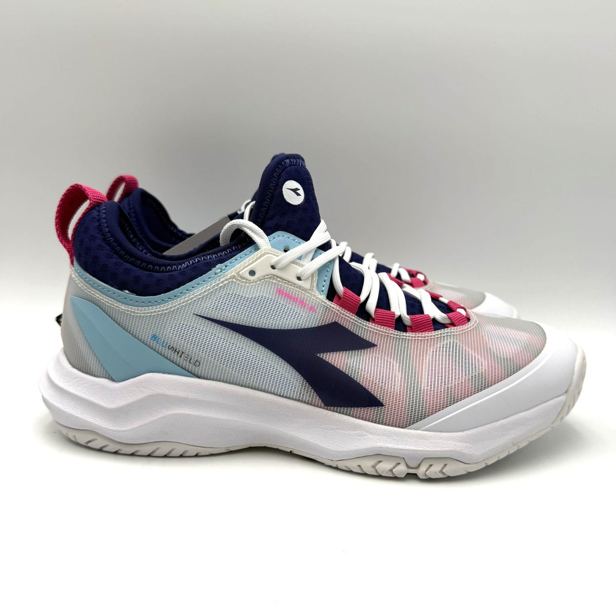 Diadora Womens Speed Blushield Fly 4+ AG Athletic Shoes US 9.5 White Tennis NWT