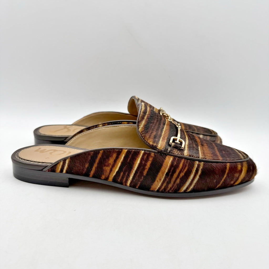 Sam Edelman Womens Linnie Bit Mule Size 7 M Brown Multcolor Calf Leather NIB