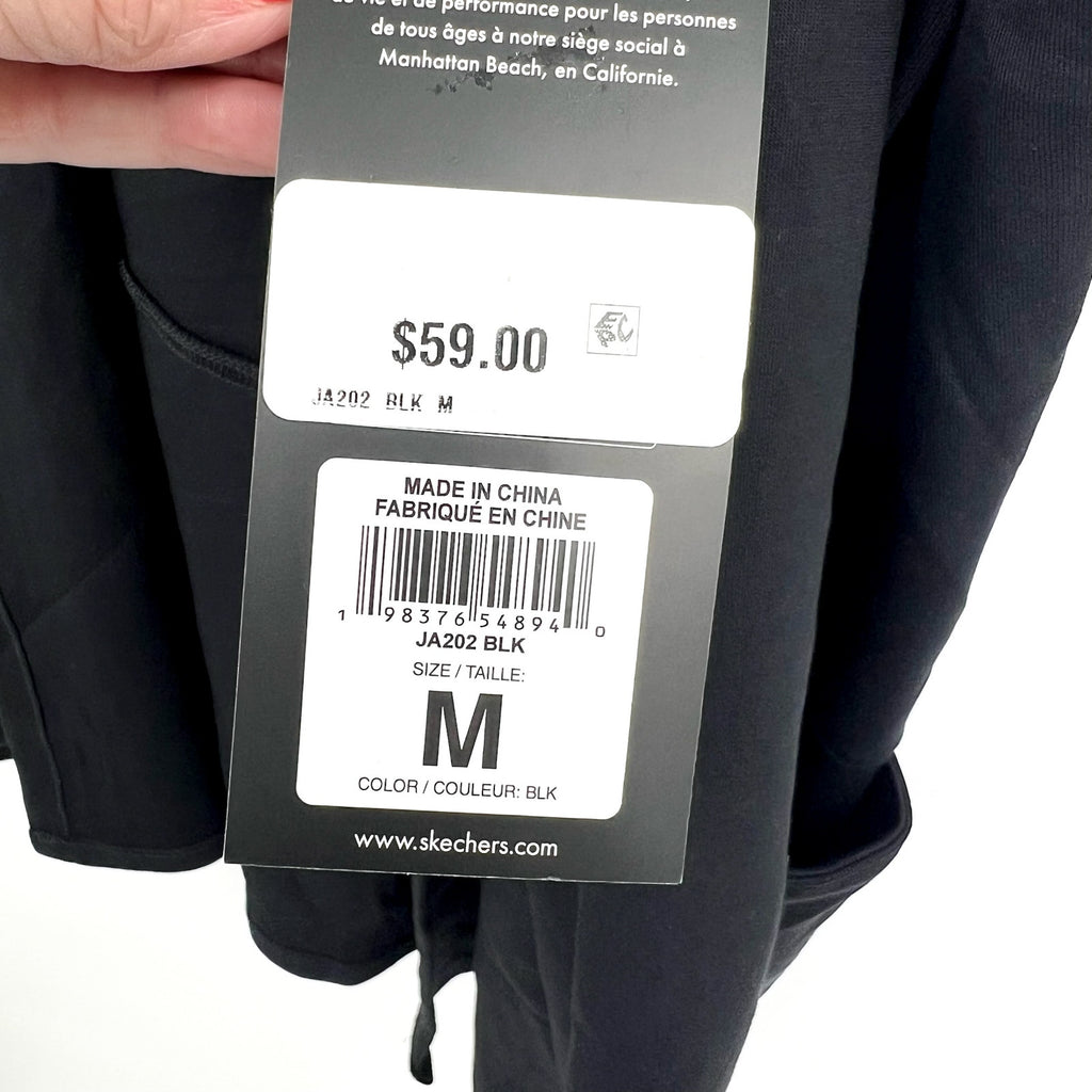 SKECHERS Women's Skechluxe Elevate Restful Hoodigan Jacket Medium Black NWT