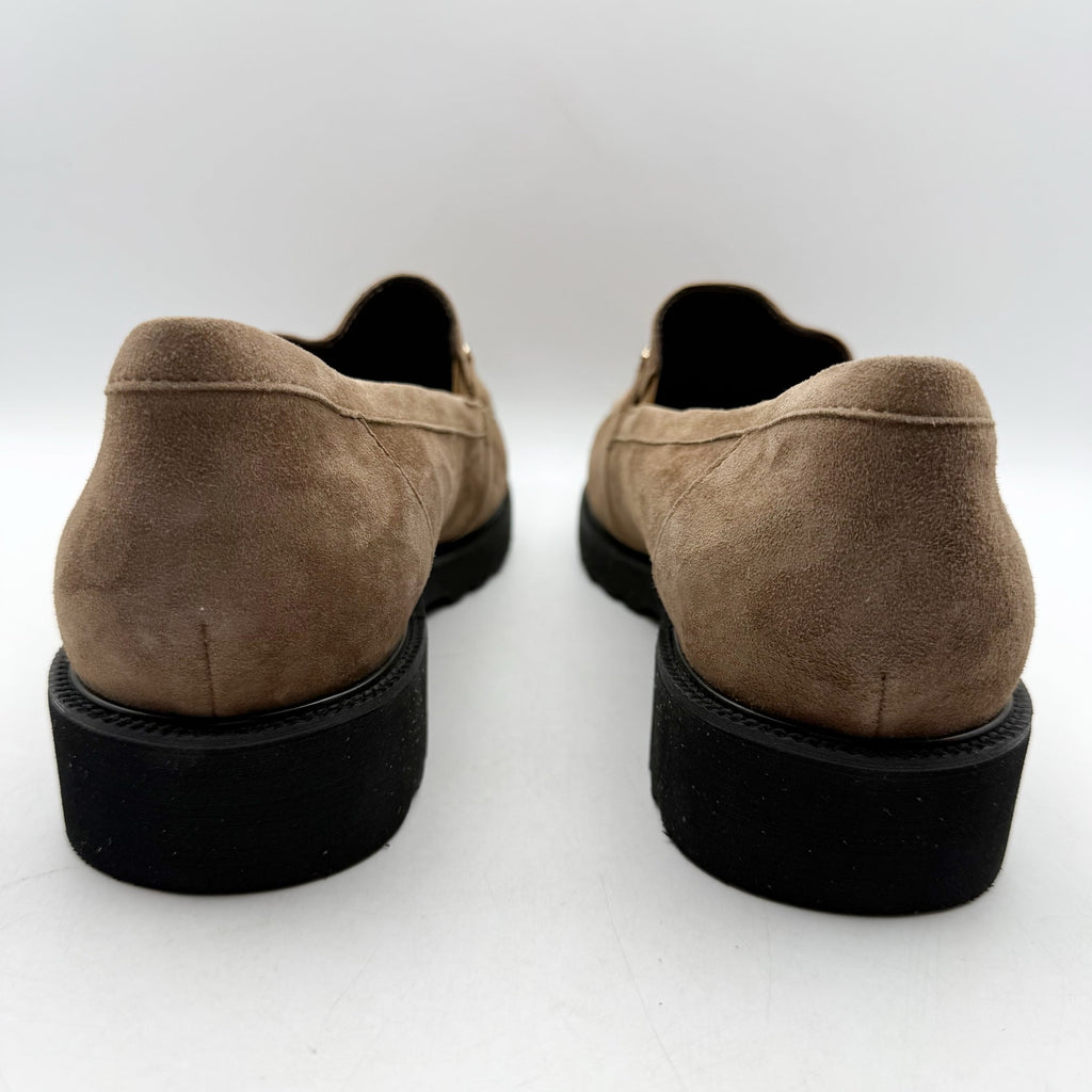David Tate Womens Magan Loafers US 10.5 WW Brown Suede Slip On NWOB