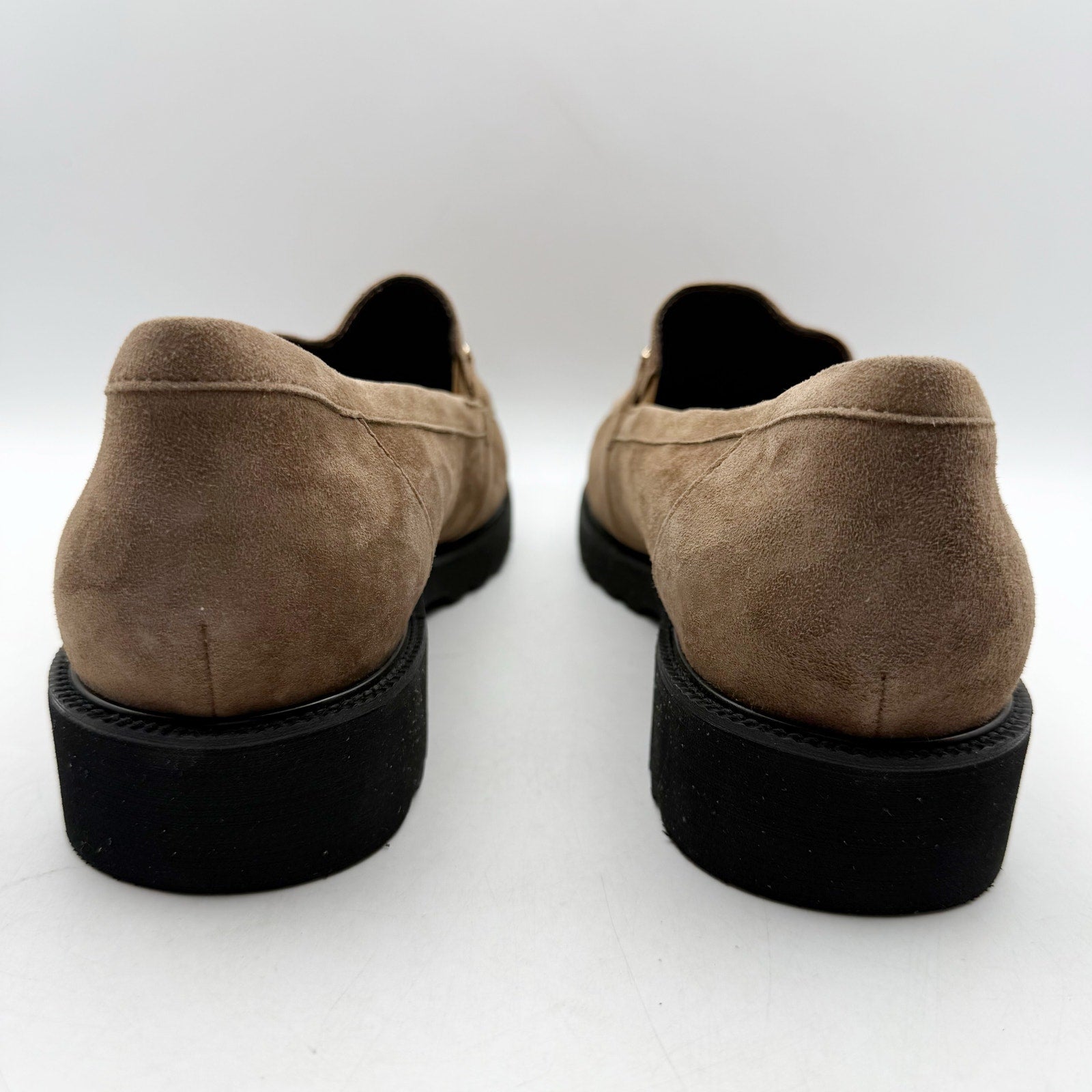 David Tate Womens Magan Loafers US 10.5 WW Brown Suede Slip On NWOB