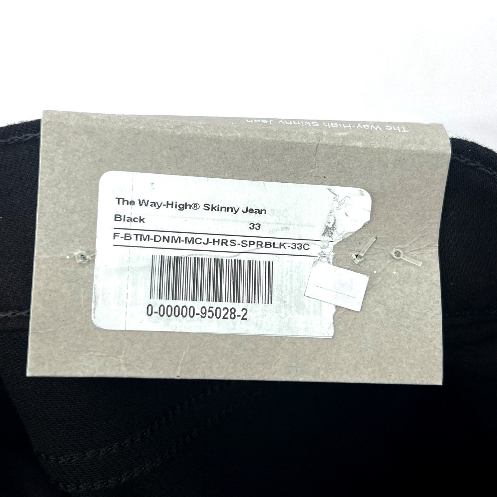 EVERLANE Womens Way-High Skinny Jeans 33x26 US 16 Crop Black Denim NWT