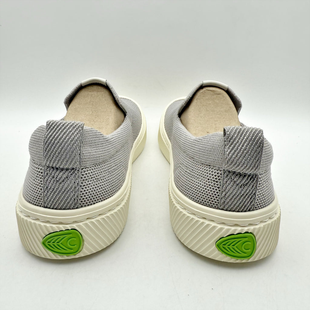 Cariuma Mens IBI Slip On Sneakers US 11.5 EU 45 Grey Knit Bamboo NIB