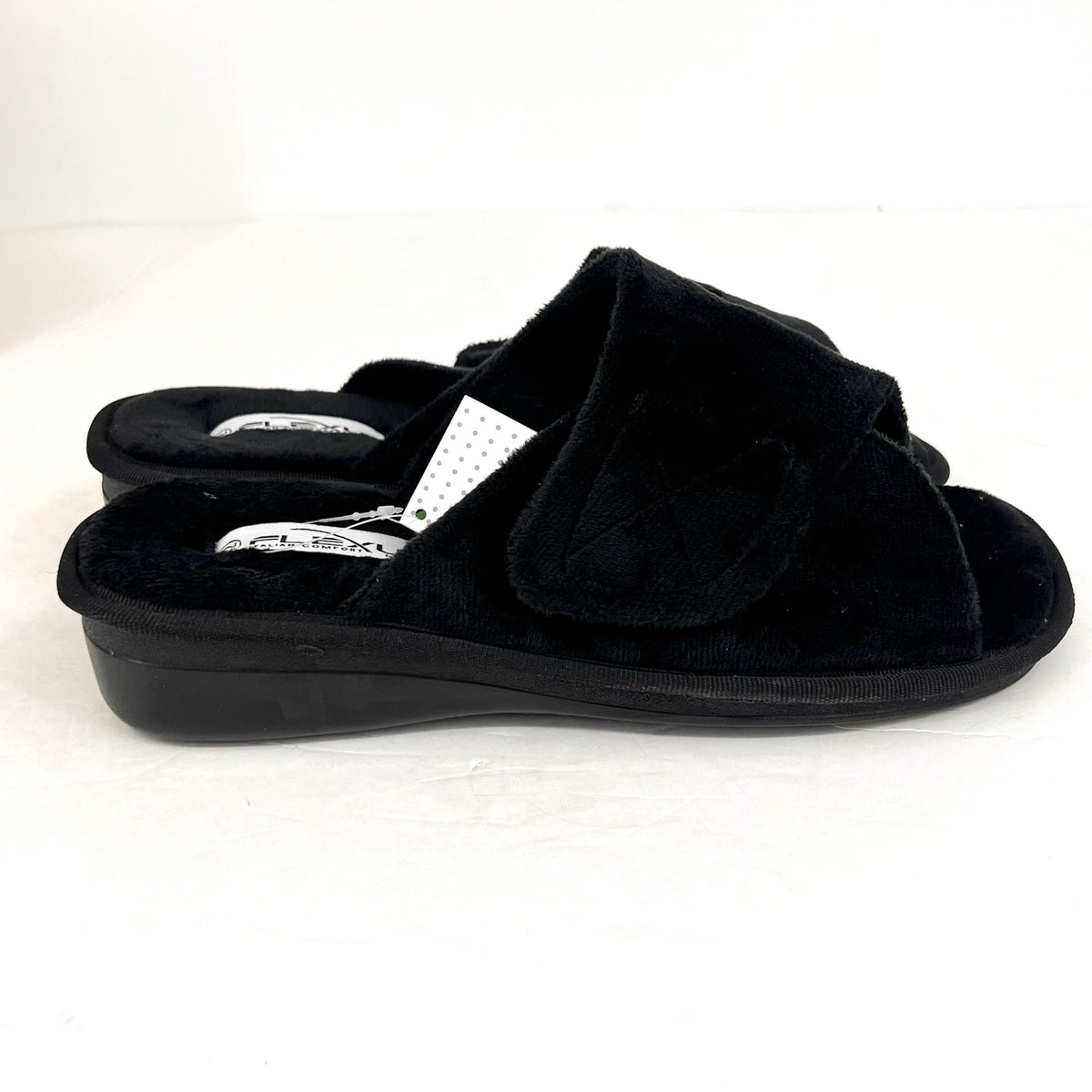PHOTOS - FLEXUS Women's Sweet Dream Slide Slippers US 11 EU 42 Black Cushioned NWOB
