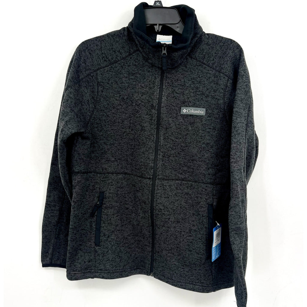 Columbia Womens Sweater Weather Full Zip II Jacket Large Heather Black NWT