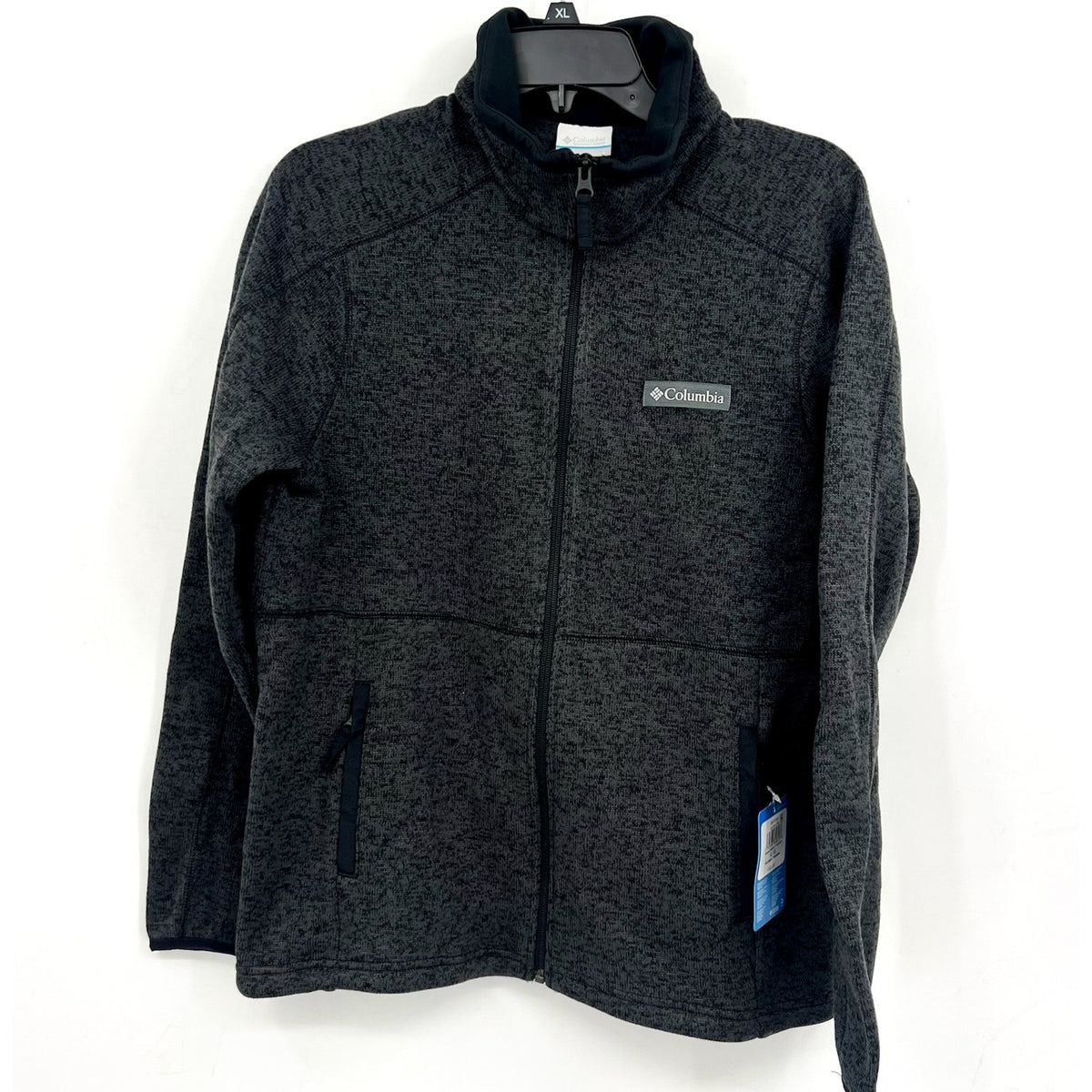 Columbia Womens Sweater Weather Full Zip II Jacket Large Heather Black NWT
