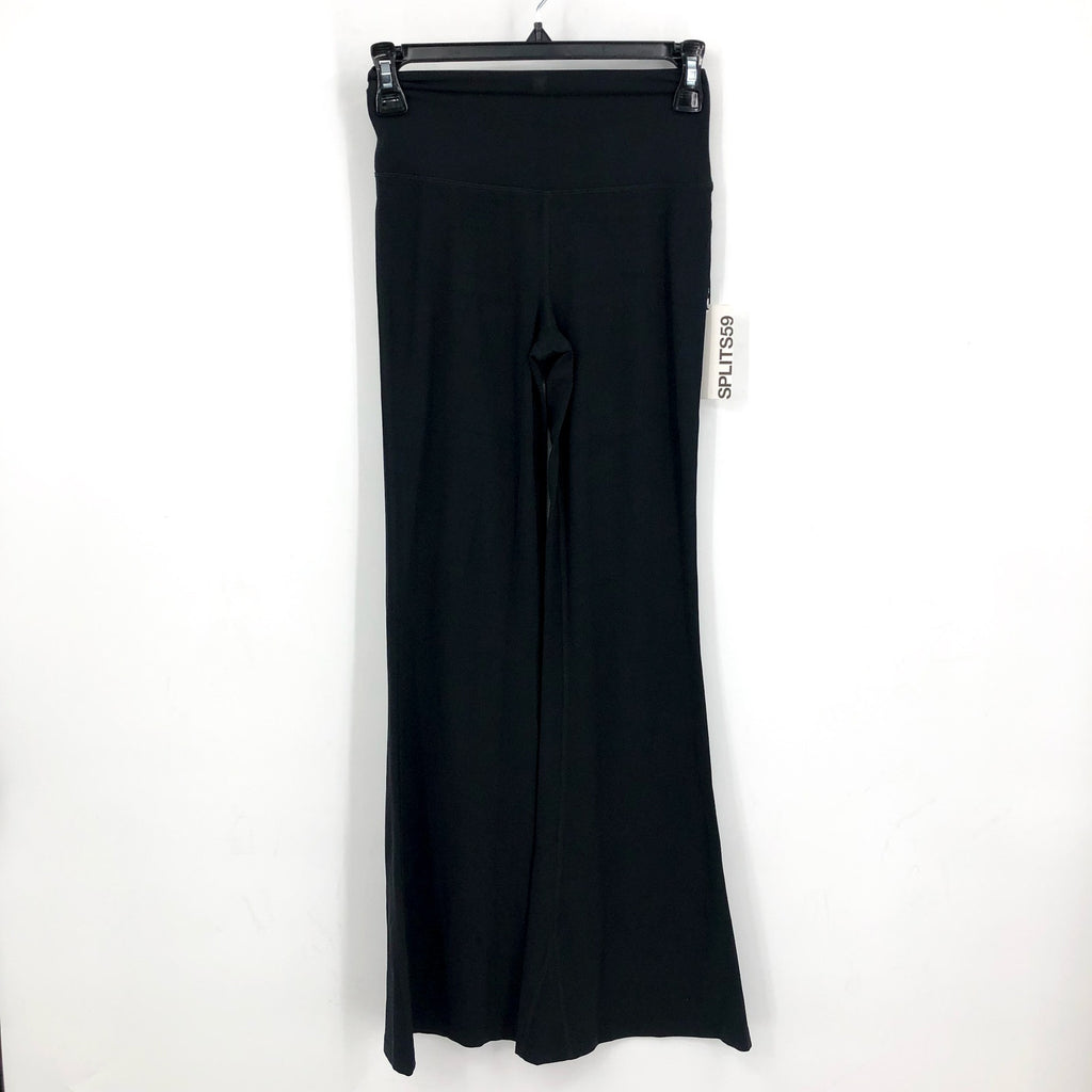 SPLITS59 Women's Raquel High Waist Flared Legging Small Black Elastic Waist NWT