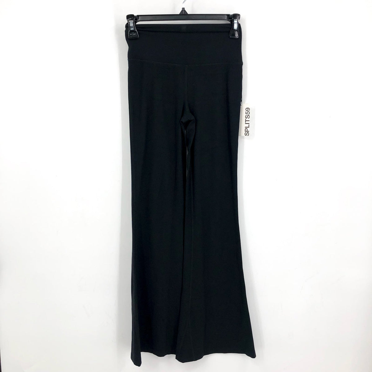 SPLITS59 Women's Raquel High Waist Flared Legging Small Black Elastic Waist NWT