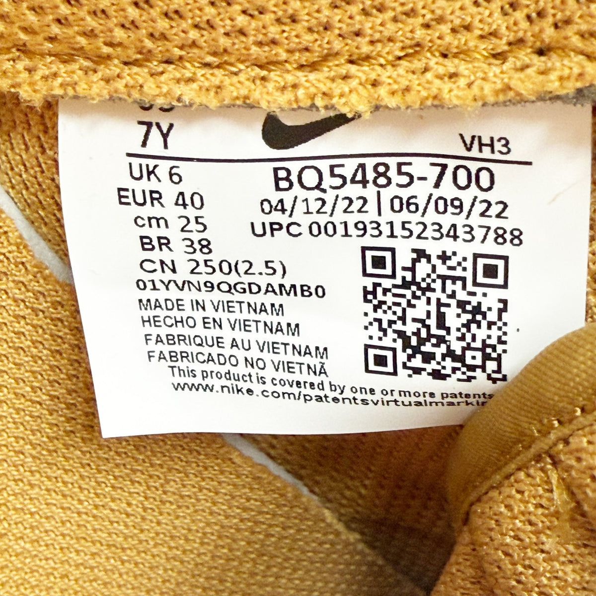 Nike AIR FORCE 1 LV8 3 Sneakers Youth 7 WOMENS 8.5 Wheat Brown Suede NWOB