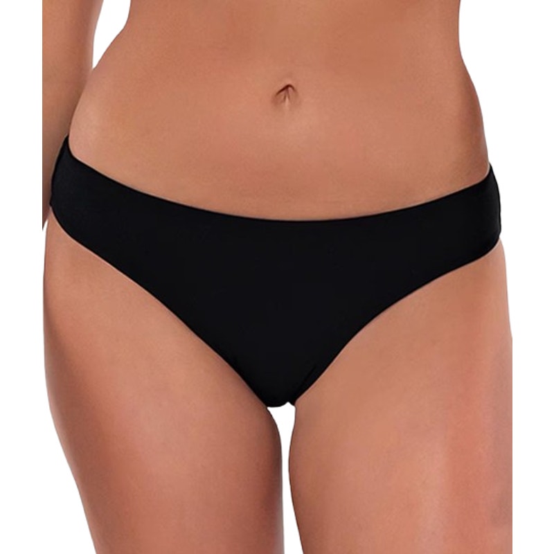 SUNSETS Women's Collins Hipster Bikini Bottom Large Black NWT
