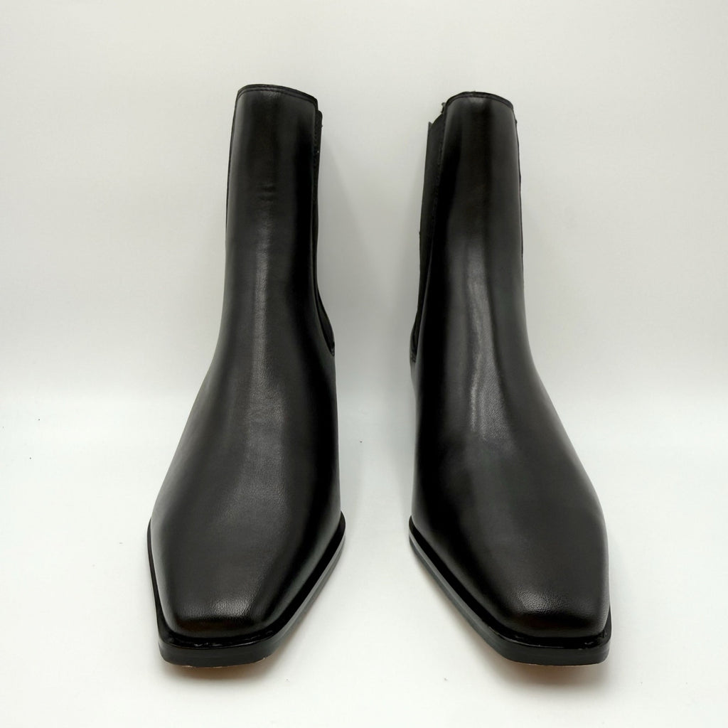Steve Madden Womens Evan Ankle Booties Size 9.5 M Black Leather NWOB