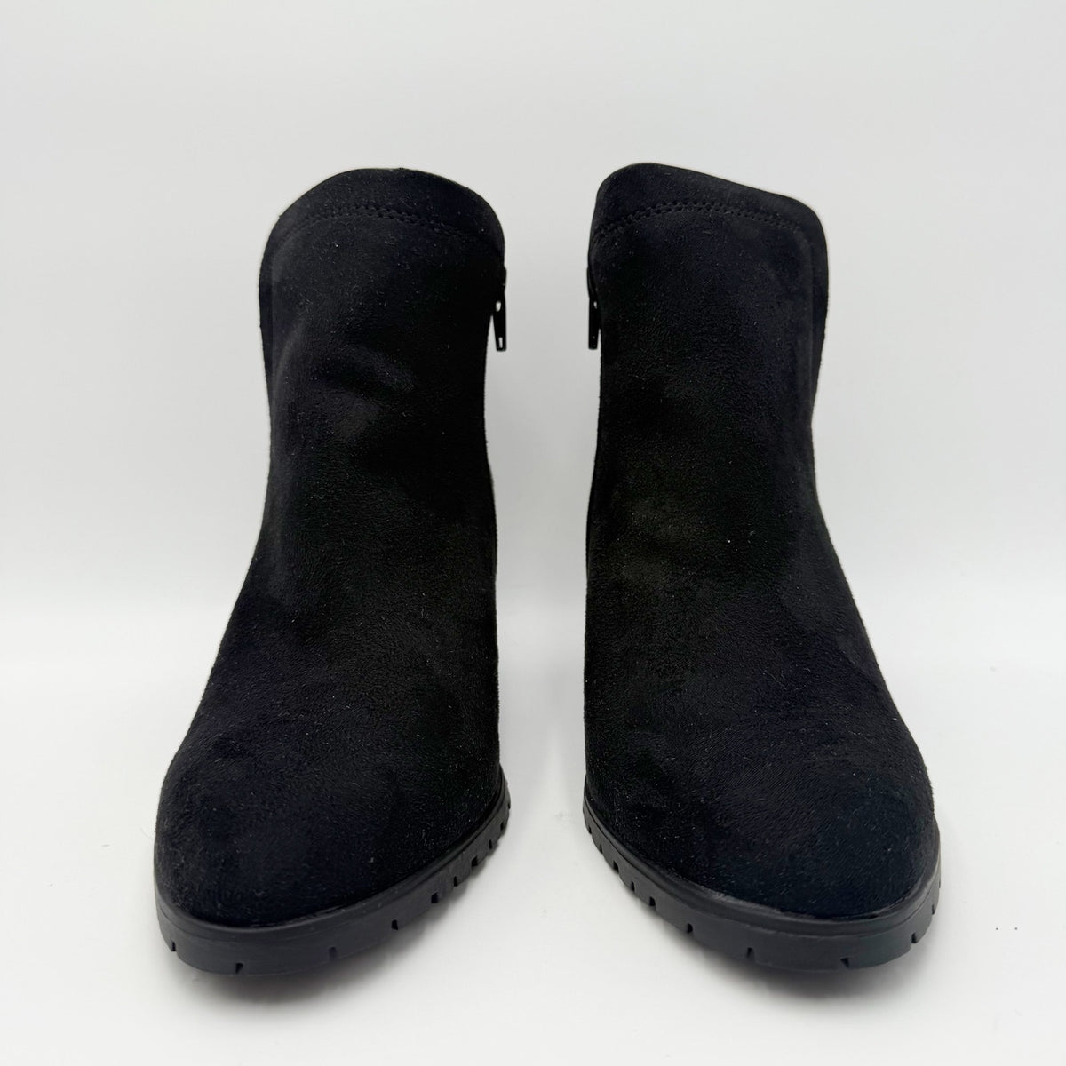 LifeStride Womens Maggie Ankle Booties Size 7 Wide EU 37 Black NWOB