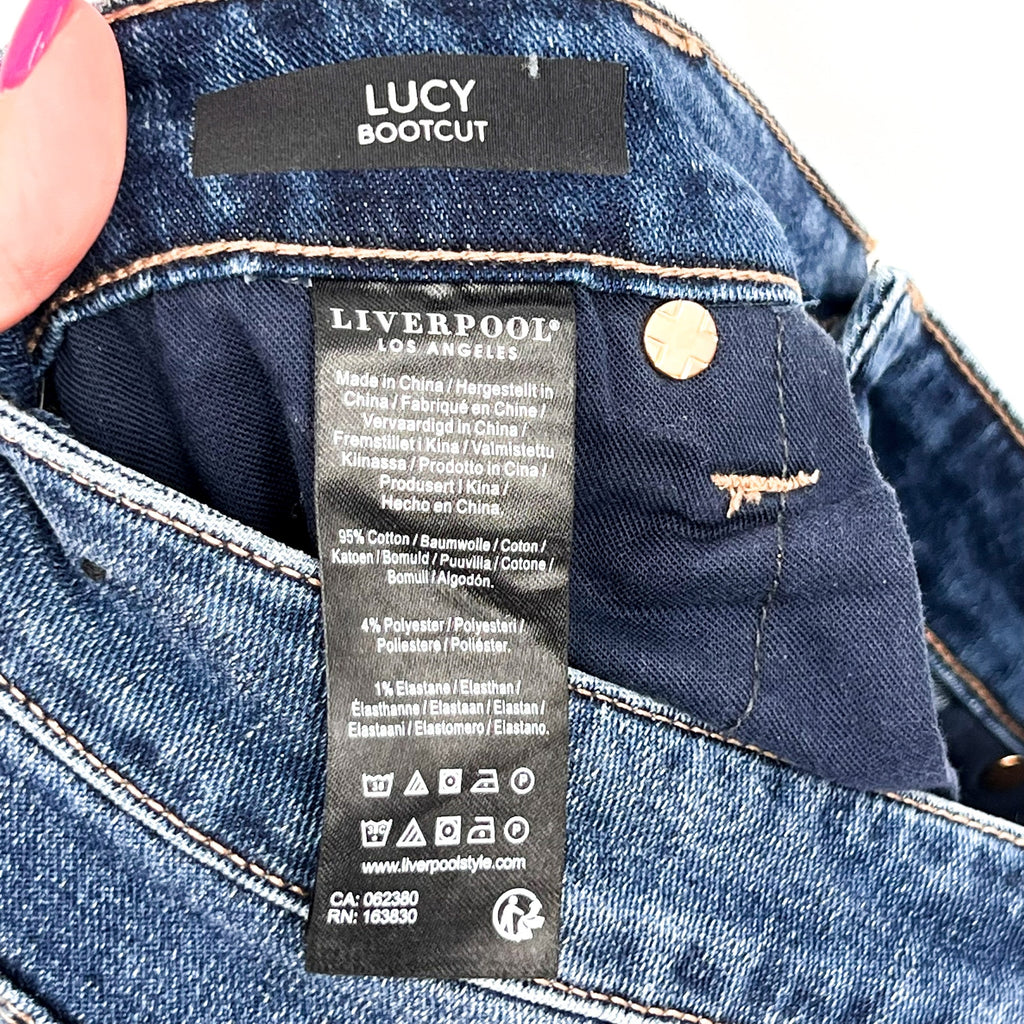 Liverpool Women's Lucy Bootcut Jeans Size 10/30 Yuba Blue Mid Rise Denim NWT