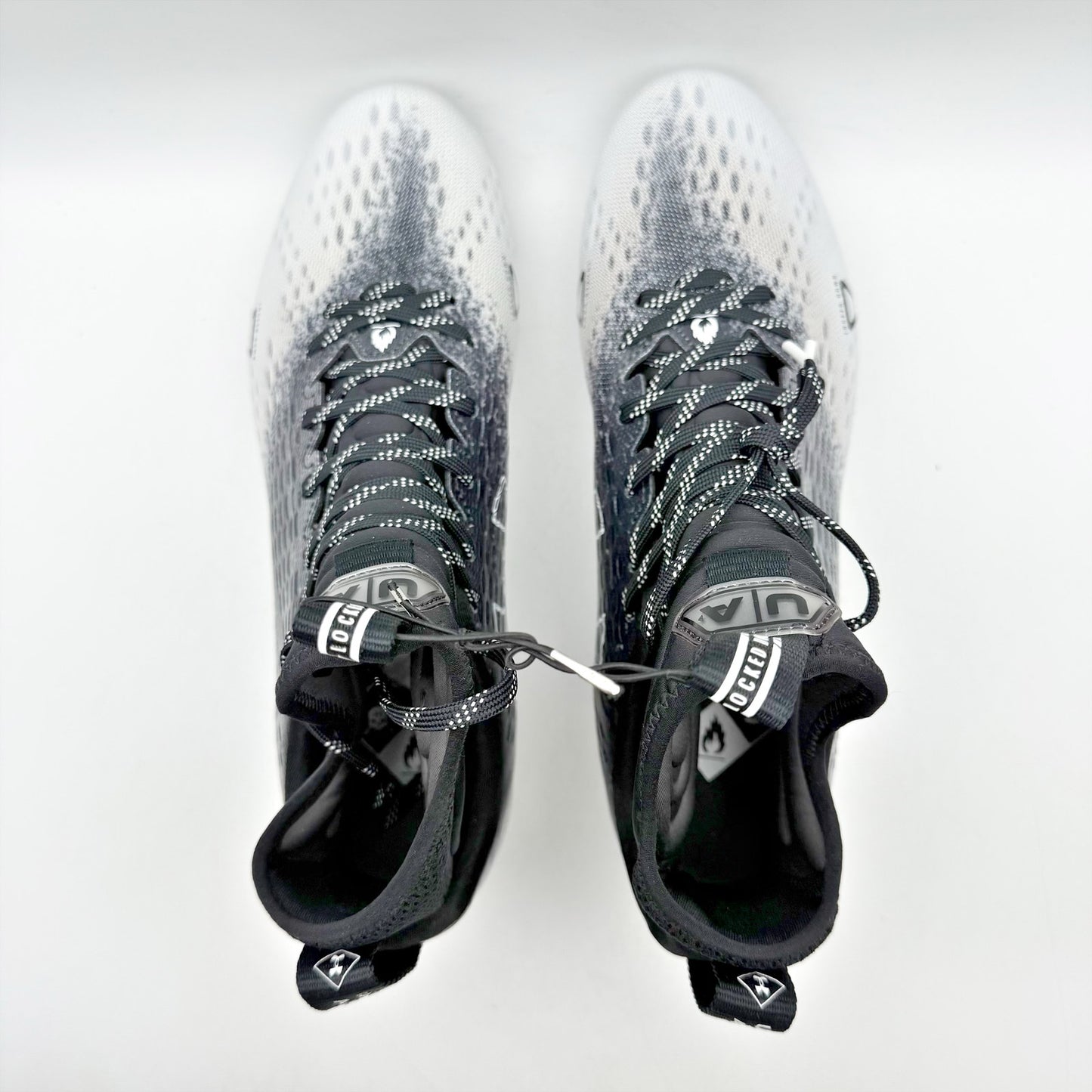 Under Armour Mens Spotlight Lux Mc 2.0 Football Cleats US 10 Black White NWOB