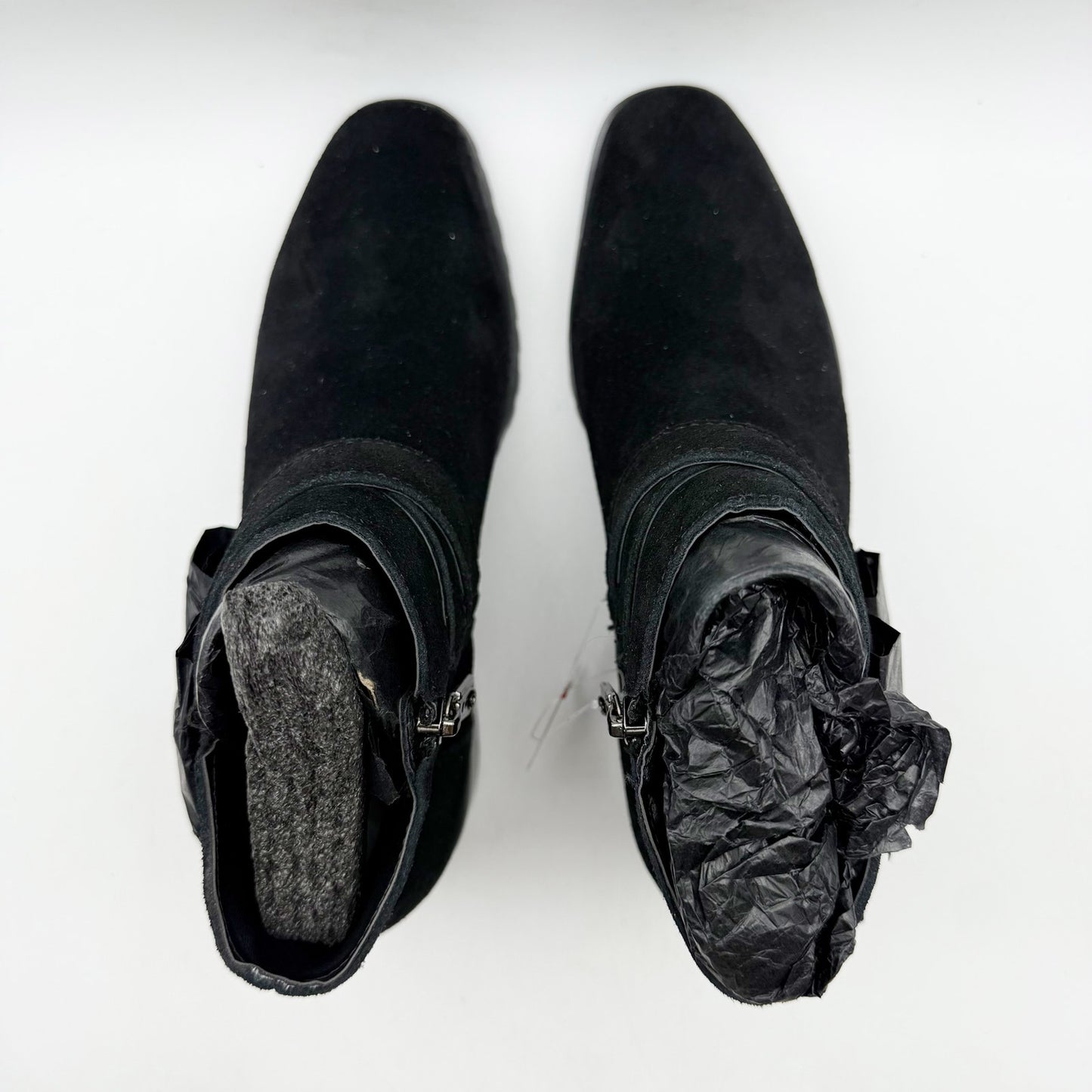 Blondo Womens Sway Ankle Booties US 6.5 M Black Suede Waterproof NWOB