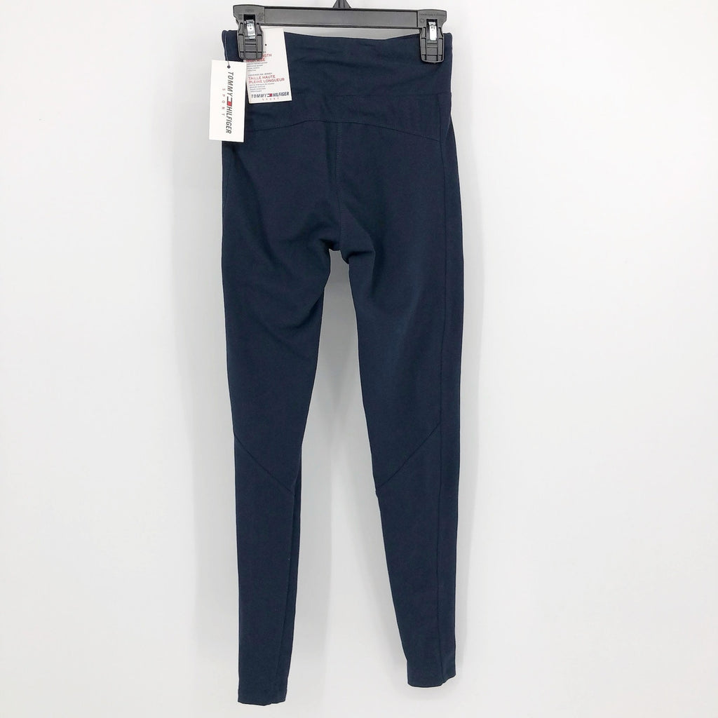 Tommy Hilfiger Womens Active Leggings XXS Navy Blue High Rise Full Length NWT