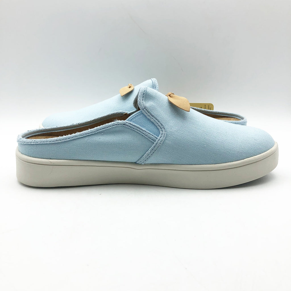 Spenco Womens Audrey Casual Slides 8 WIDE EU 38.5D Cool Blue Sneaker Mule NIB