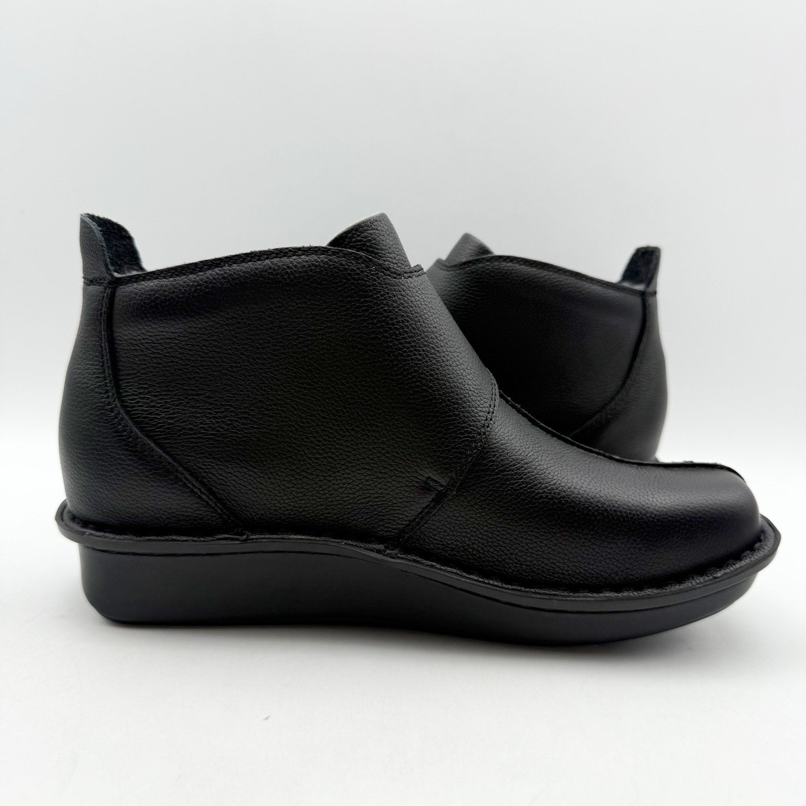 Alegria Womens Caiti Ankle Booties EU 35 US 5-5.5 Black Leather NIB