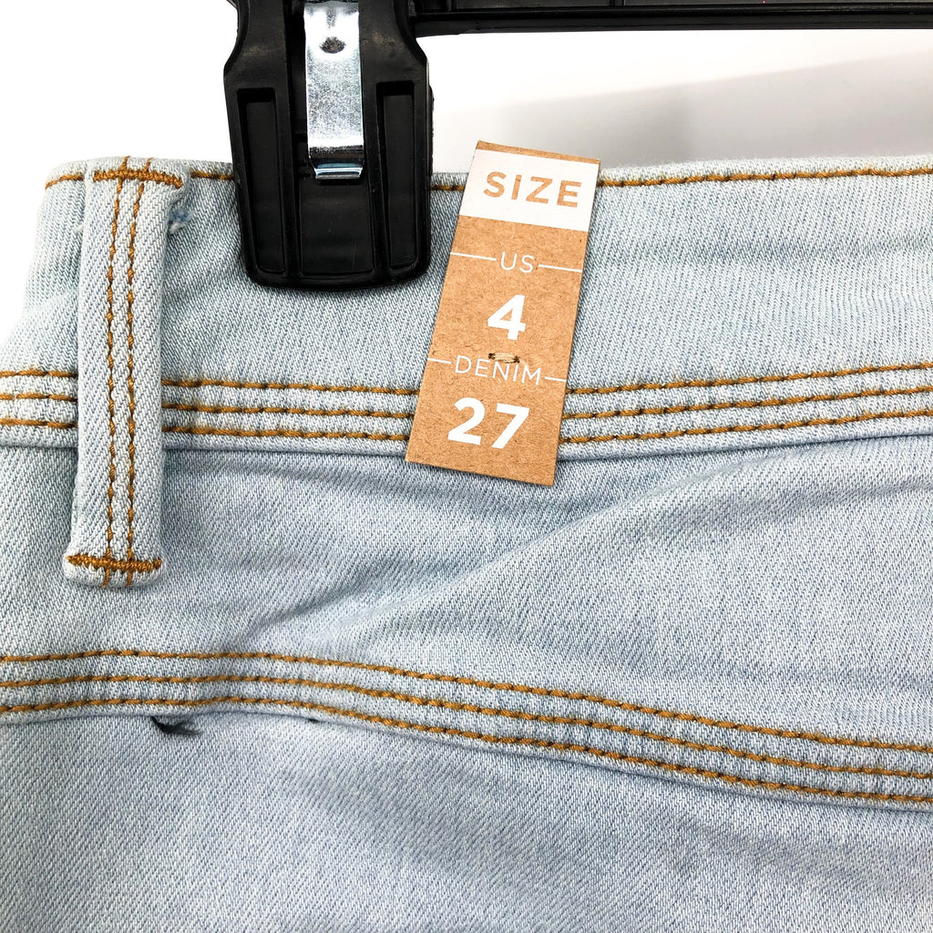 PRANA Womens Soma Skinny Jeans 27x30 US 4 Light Washed Blue High Rise NWT