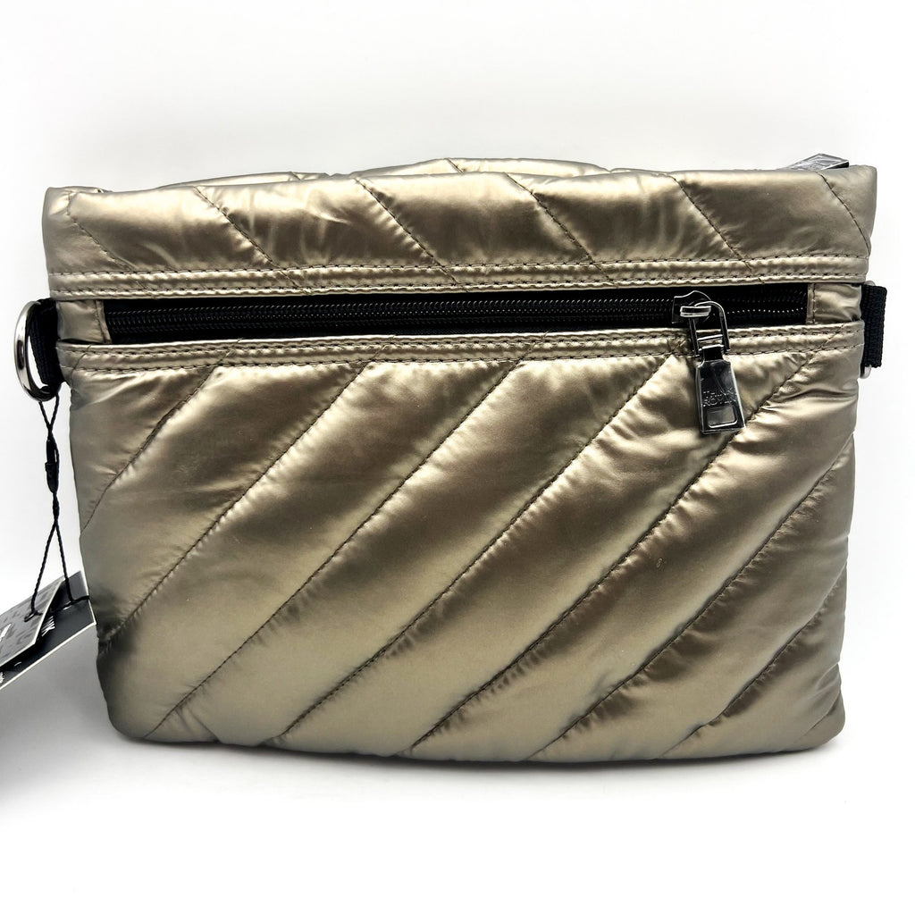 THINK ROYLN Women's Diagonal Bum Bag 2.0 Medium Pearl Pyrite Gold NWT