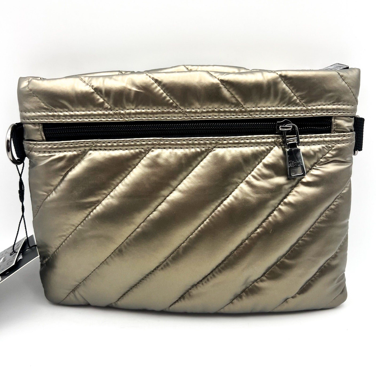 THINK ROYLN Women's Diagonal Bum Bag 2.0 Medium Pearl Pyrite Gold NWT