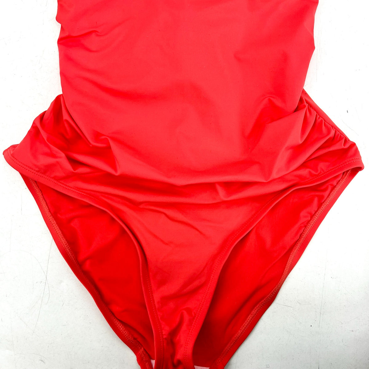 TOMMY BAHAMA Novelty Pearl One Piece Swimsuit Size 14 Pink Coral V neck NWT